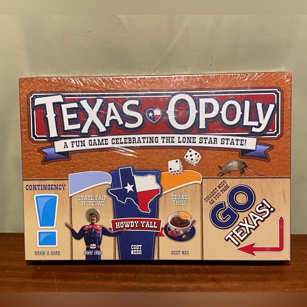 NIB Texas Opoly board game!! New Sealed